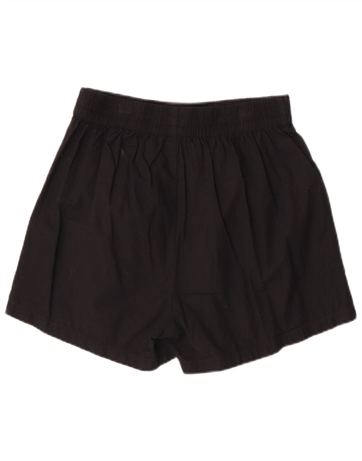 BENETTON Pantalones Cortos Casuales para Mujer Pequeños W26 Algodón Negro
