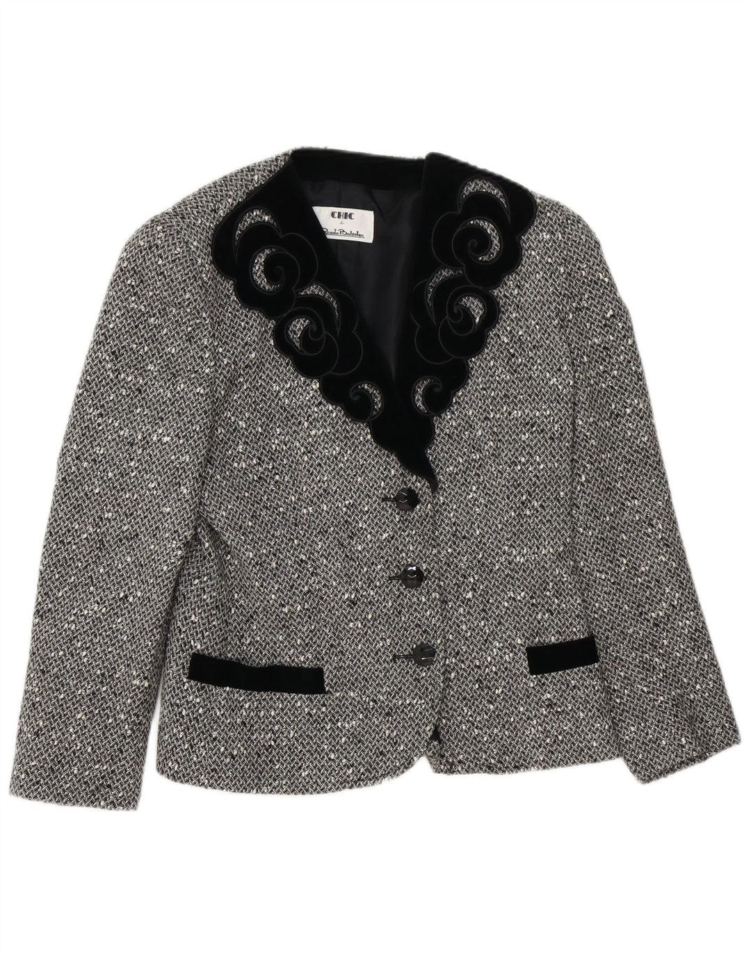 Conjunto de falda elegante de 2 piezas con 3 botones para mujer IT 42 Medium W28 Gris moteado