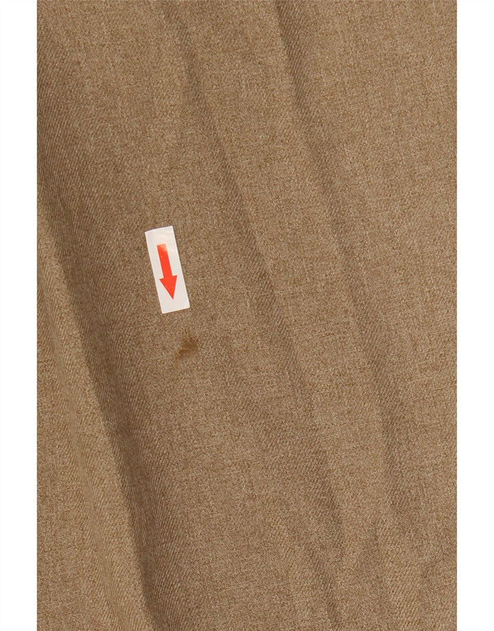 Marks & Spencer Pantalón chino recto para hombre W32 L31 Poliéster beige