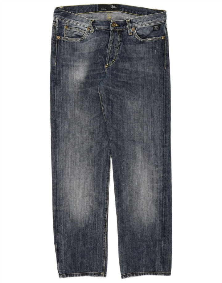 Roy Rogers Vaqueros rectos para hombre W31 L29 Algodón azul marino