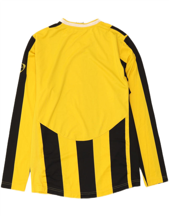 Nike Camiseta de manga larga para hombre UK 39/41 Poliéster a rayas amarillo medio