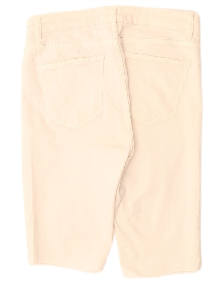 ZARA Bermudas vaqueras para mujer EU 38 Small W28 Off White
