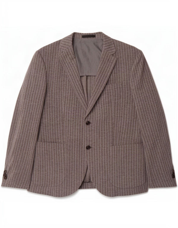 Joop Chaqueta tipo blazer de 2 botones para hombre UK 40 Large Grey Pinstripe