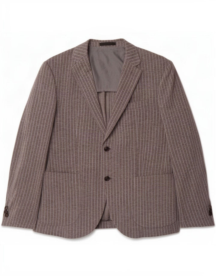 Joop Chaqueta tipo blazer de 2 botones para hombre UK 40 Large Grey Pinstripe