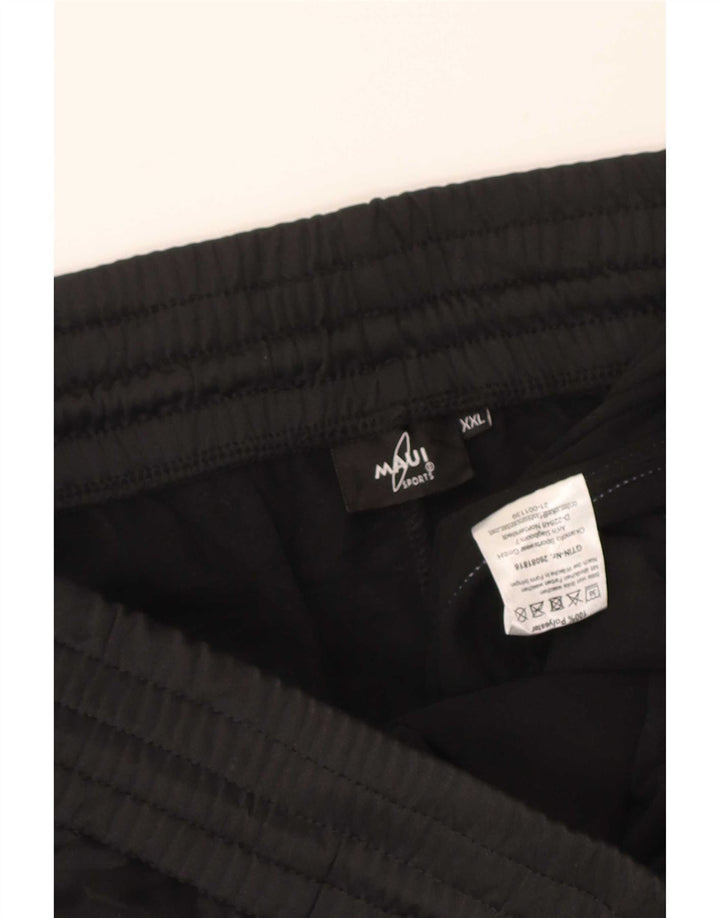 Maui and Sons Pantalones de chándal para hombre Joggers 2XL Negro Poliéster