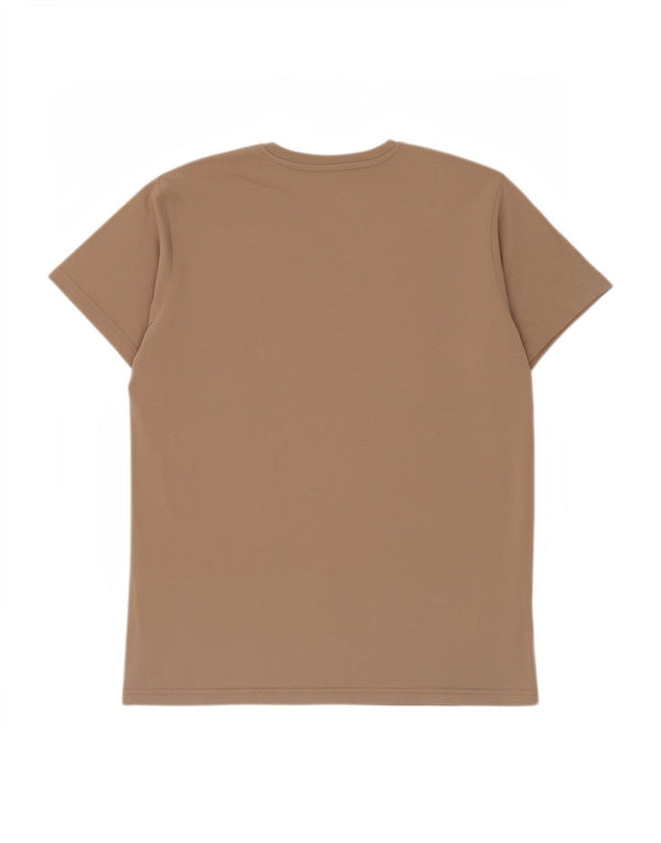 Alpha Industries Camiseta gráfica para hombre Top Small Brown Cotton
