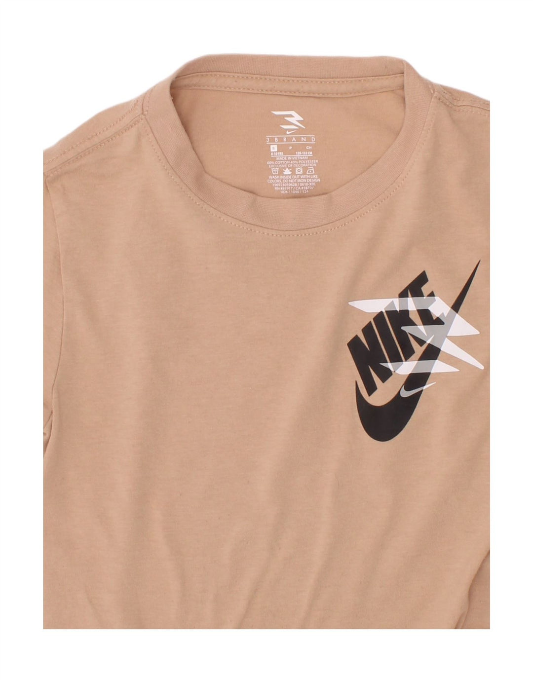 Nike Camiseta gráfica para niños 8-9 años Small Beige