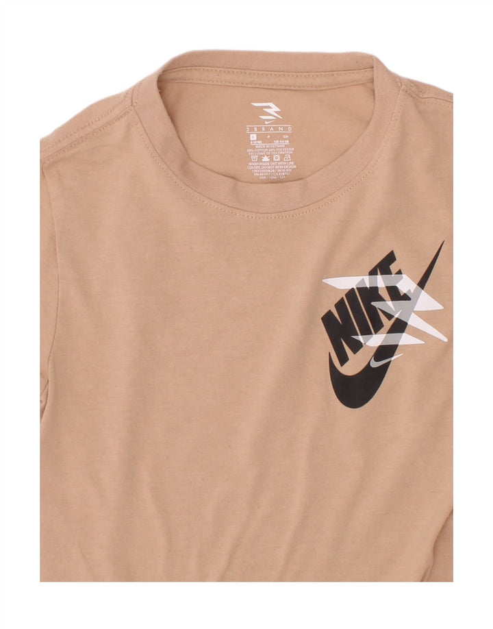 Nike Camiseta gráfica para niños 8-9 años Small Beige