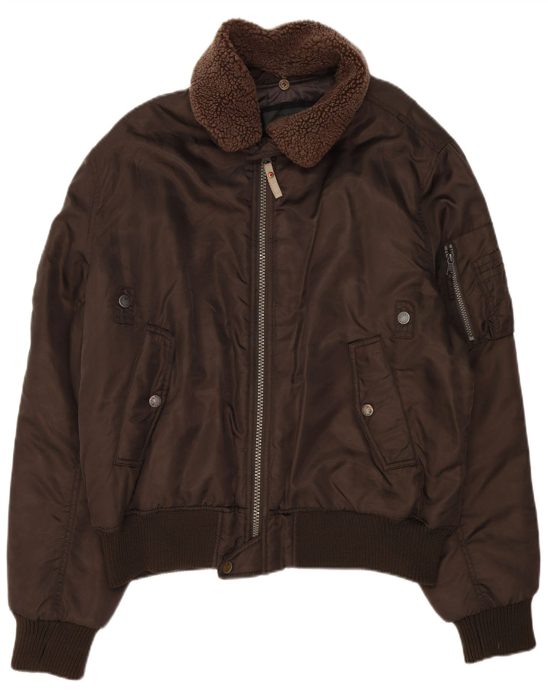 Americanino Chaqueta Bomber para Hombre UK 44 2XL Marrón Nylon