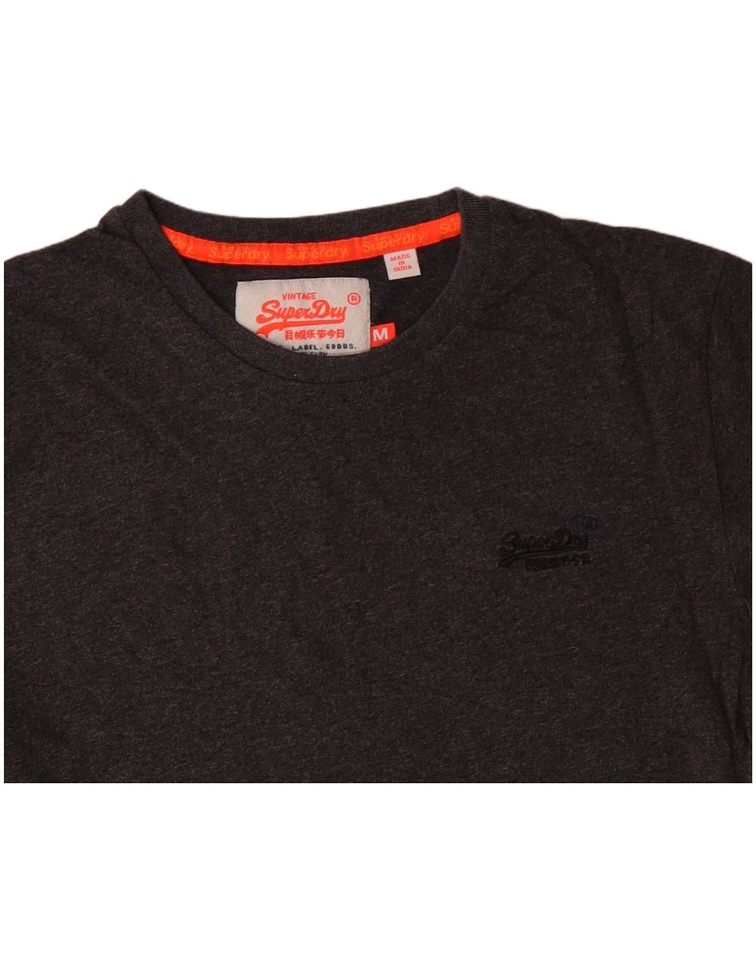 SUPERDRY Camiseta para mujer Top UK 44 Algodón gris medio