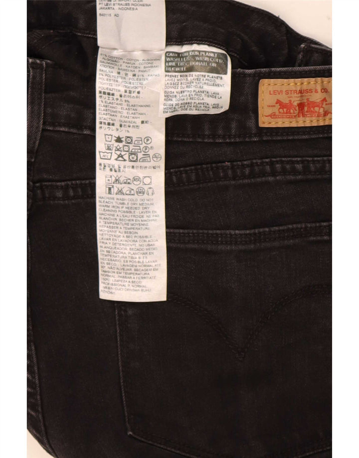 Levi's Vaqueros Pitillo Mujer W32 L32 Algodón Negro