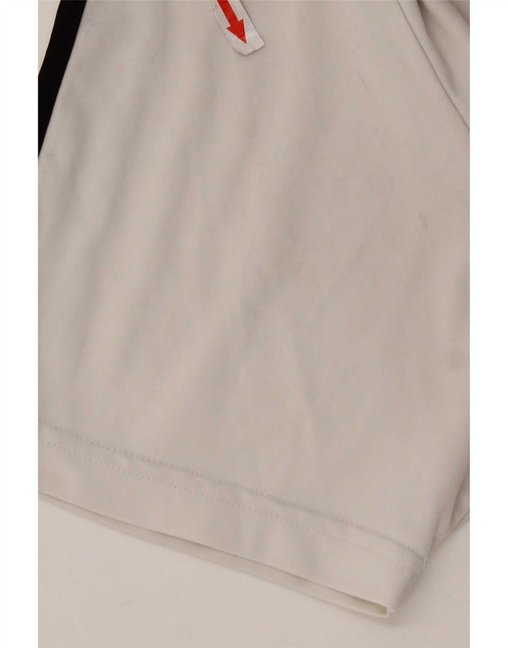 Adidas Mens Climalite Camiseta Top Grande Poliéster Blanco