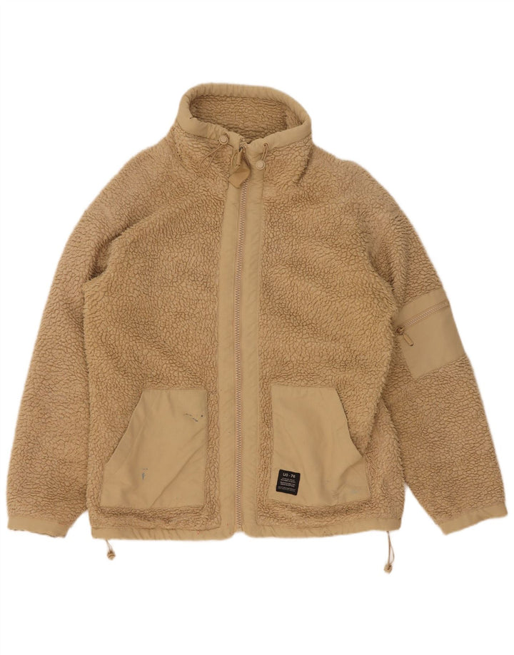 Urban Outfitters Chaqueta polar para hombre UK 36 Small Beige Poliéster