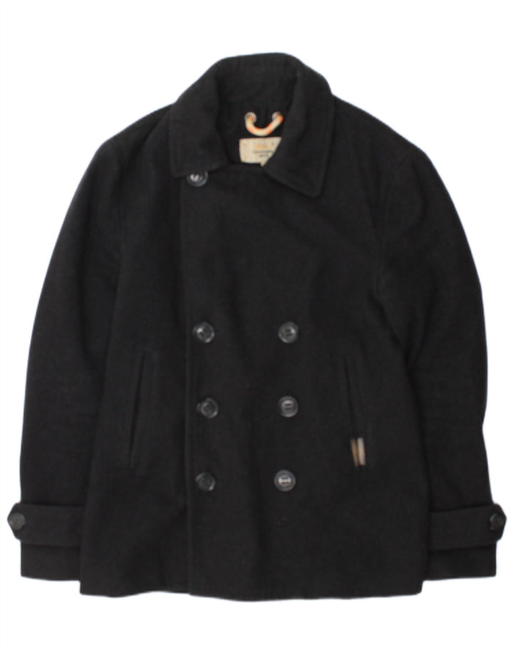 Superdry Chaquetón Commodity para hombre ES 38 Lana gris medio