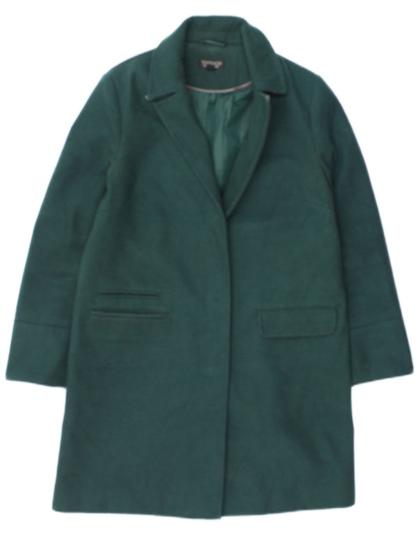 Topshop Abrigo para mujer UK 8 Pequeño Poliéster verde