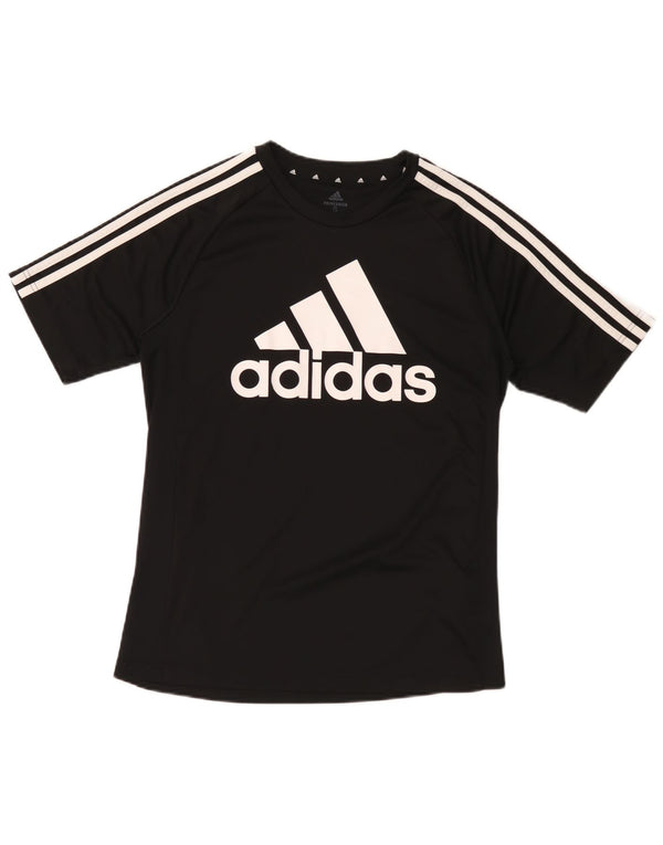 Adidas Hombre Aeroready Graphic Camiseta Top Pequeño Poliéster Negro