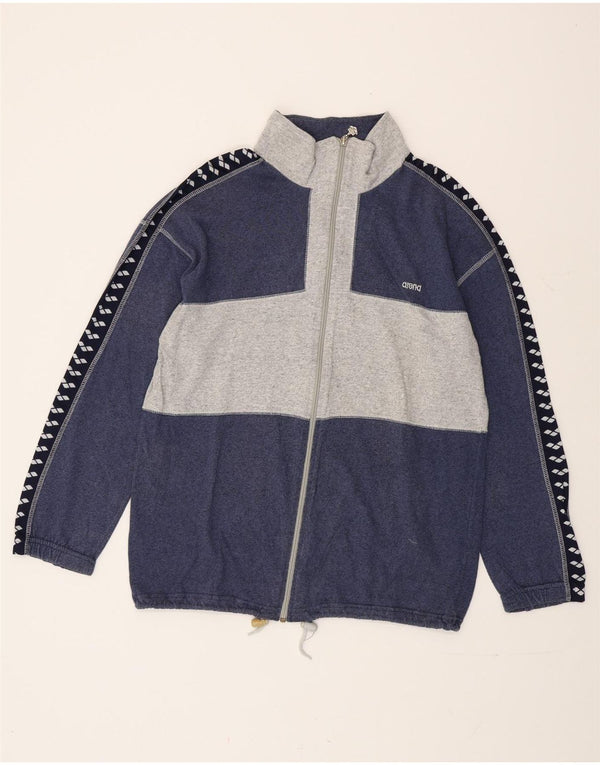 Arena Hombre Chaqueta De Chándal Con Gráfico Small Azul Colorblock