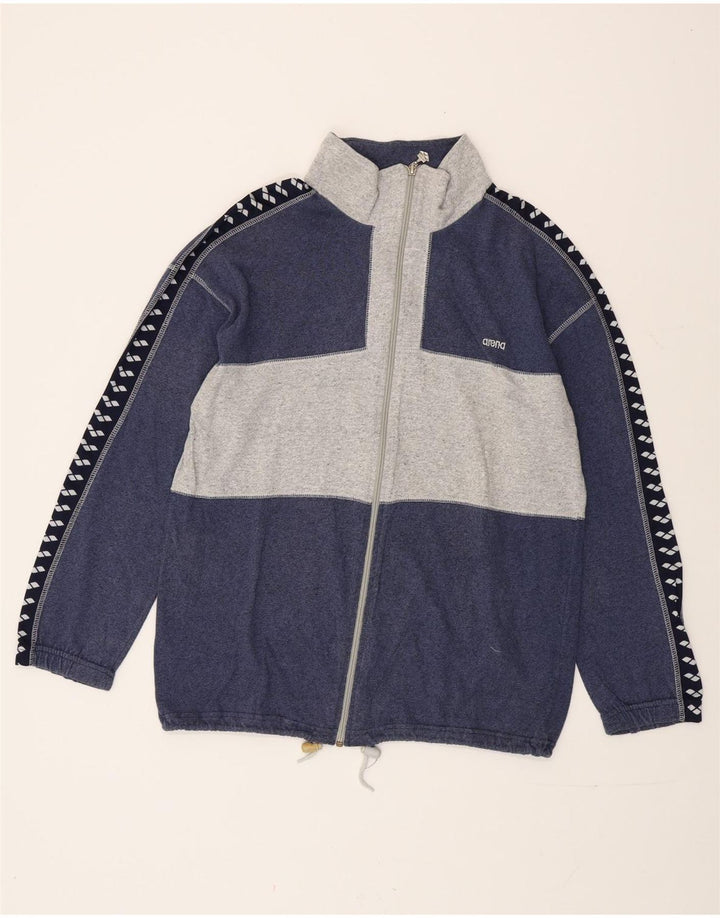 Arena Hombre Chaqueta De Chándal Con Gráfico Small Azul Colorblock