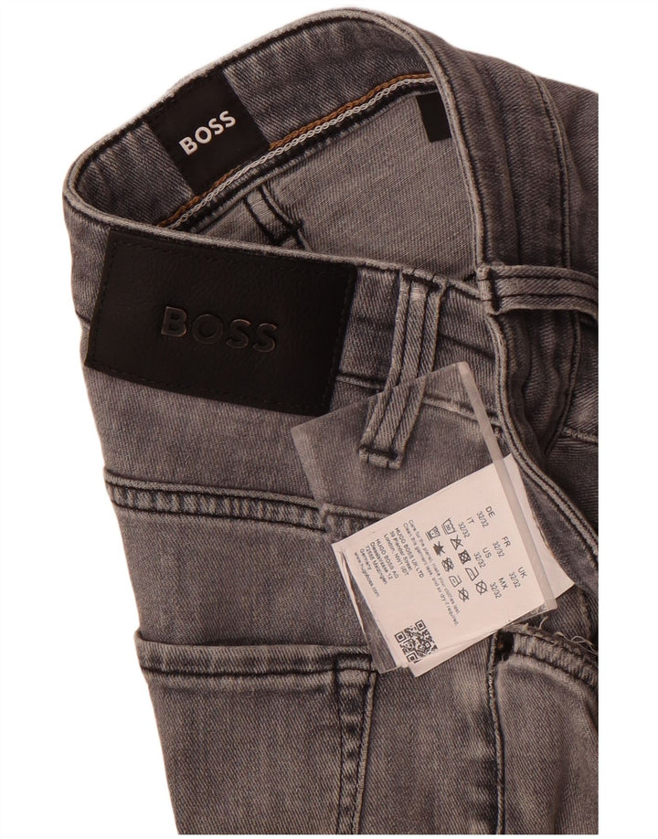 Vaqueros Hugo Boss Hombre | Vaqueros slim de algodón gris medio