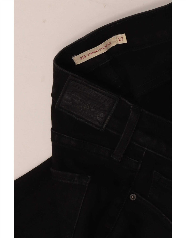 Levi's Mujer 314 Shaping Jeans Rectos W27 L30 Negro