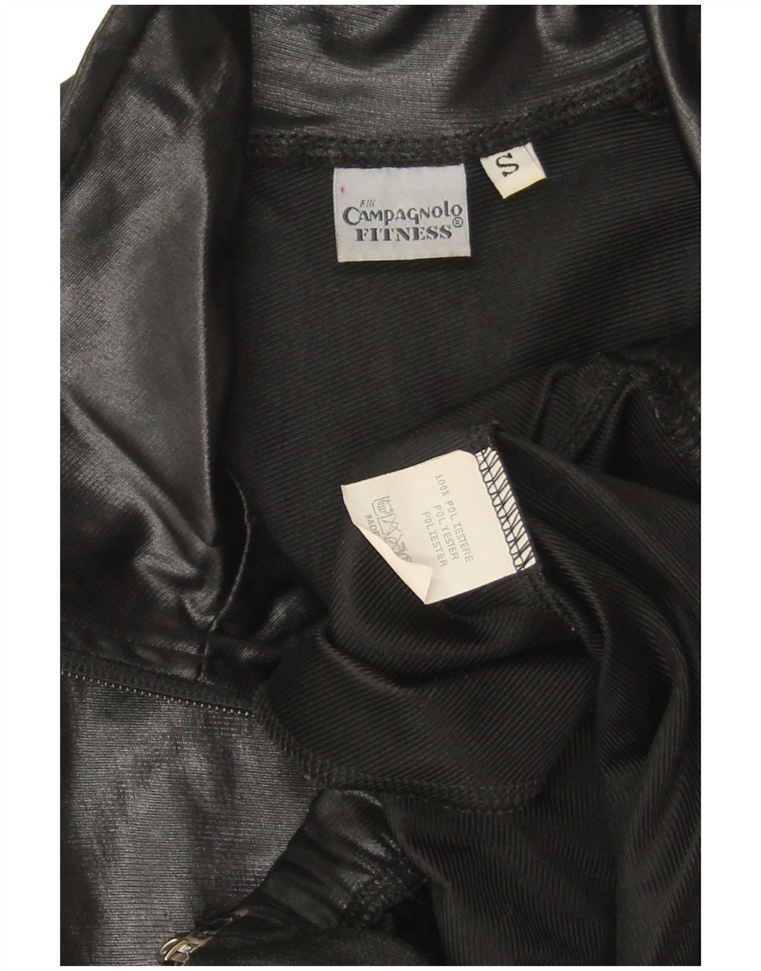 Campagnolo Chaqueta de chándal extragrande con estampado gráfico para mujer UK 10 Small Black