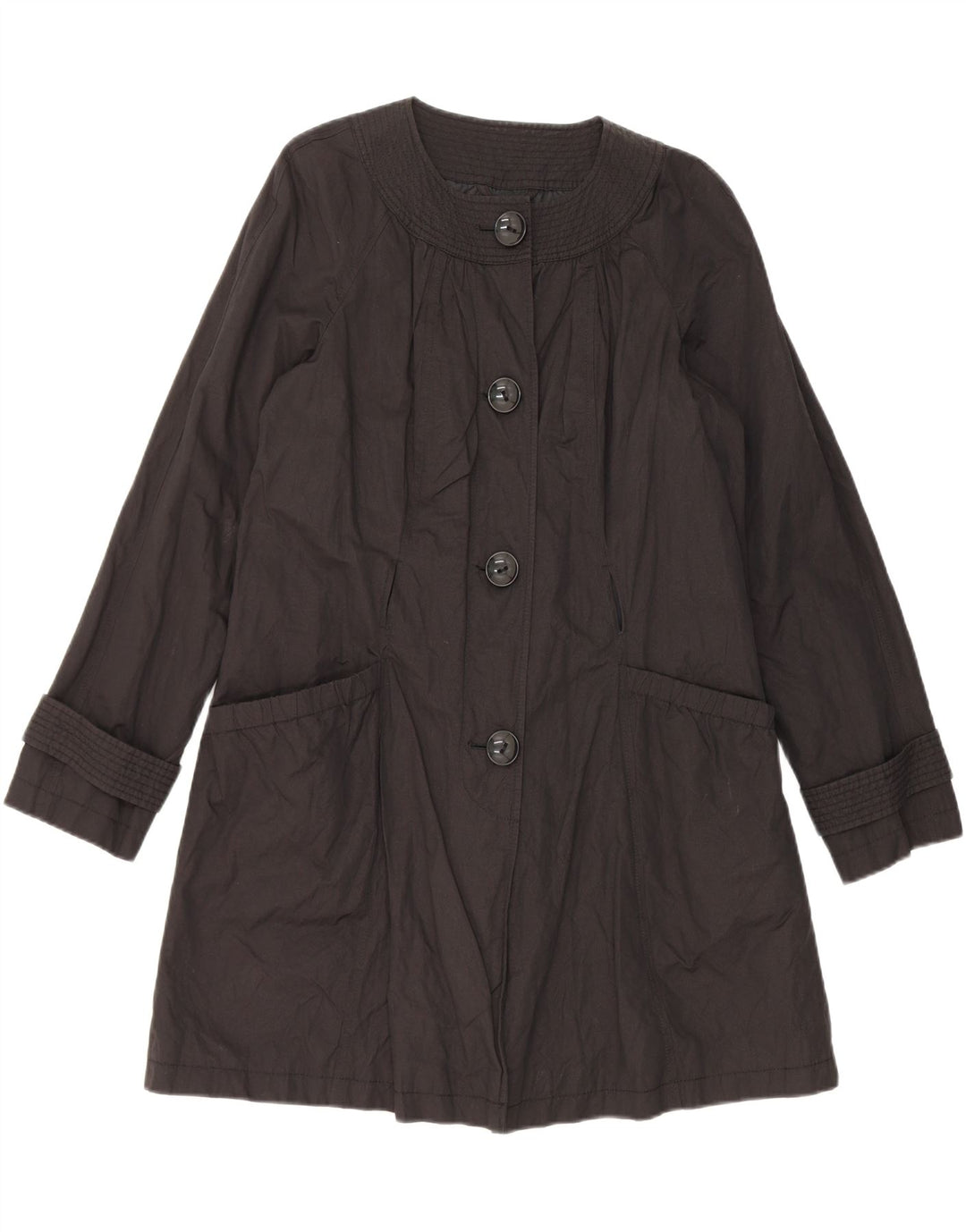 Marks & Spencer Gabardina Autograph para mujer Reino Unido 44 Algodón negro mediano