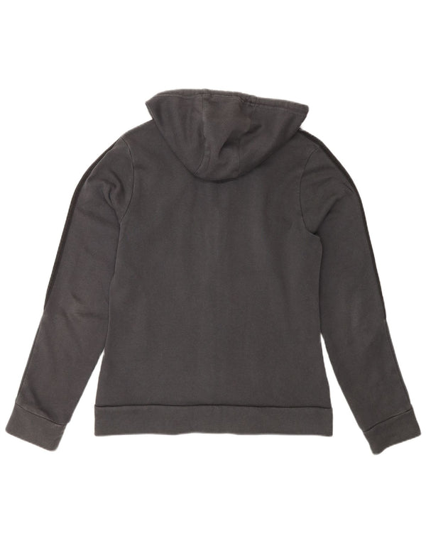 Adidas Sudadera con capucha y cremallera para mujer Reino Unido 14 Algodón gris medio