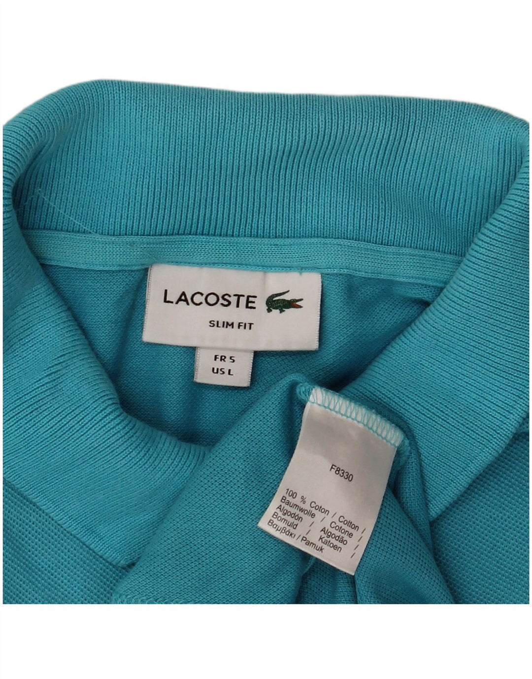 Lacoste Polo Slim Fit para Hombre Talla 5 Grande Algodón Azul