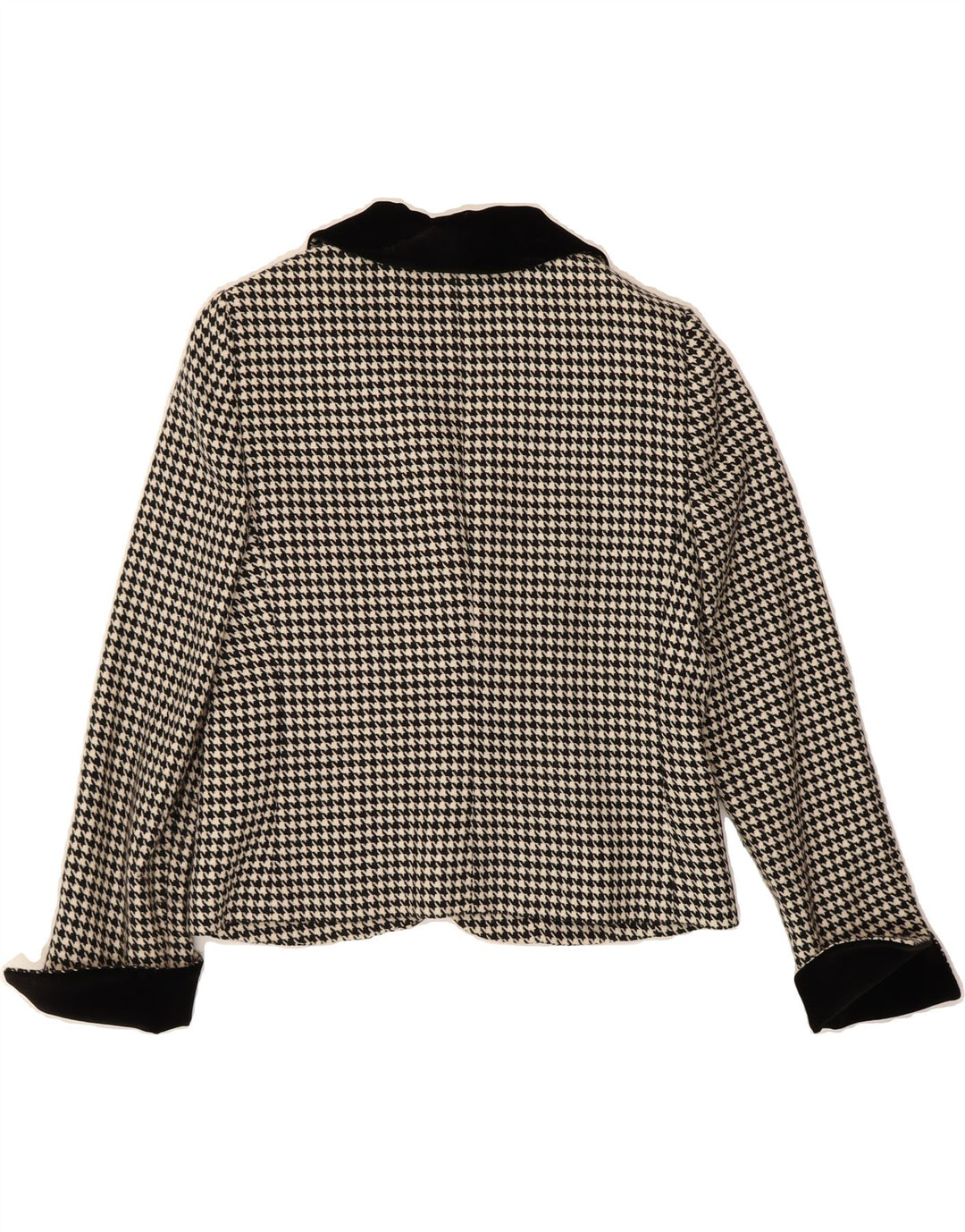 GAI MATTIOLO Womens 2 Button Blazer Jacket IT 50 XL Black Houndstooth Vintage Gai Mattiolo and Second-Hand Gai Mattiolo from Messina Hembry 