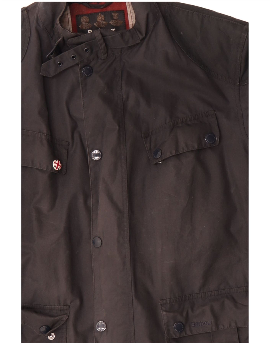 Barbour Chaqueta de algodón encerado para hombre UK 42 XL Algodón azul marino