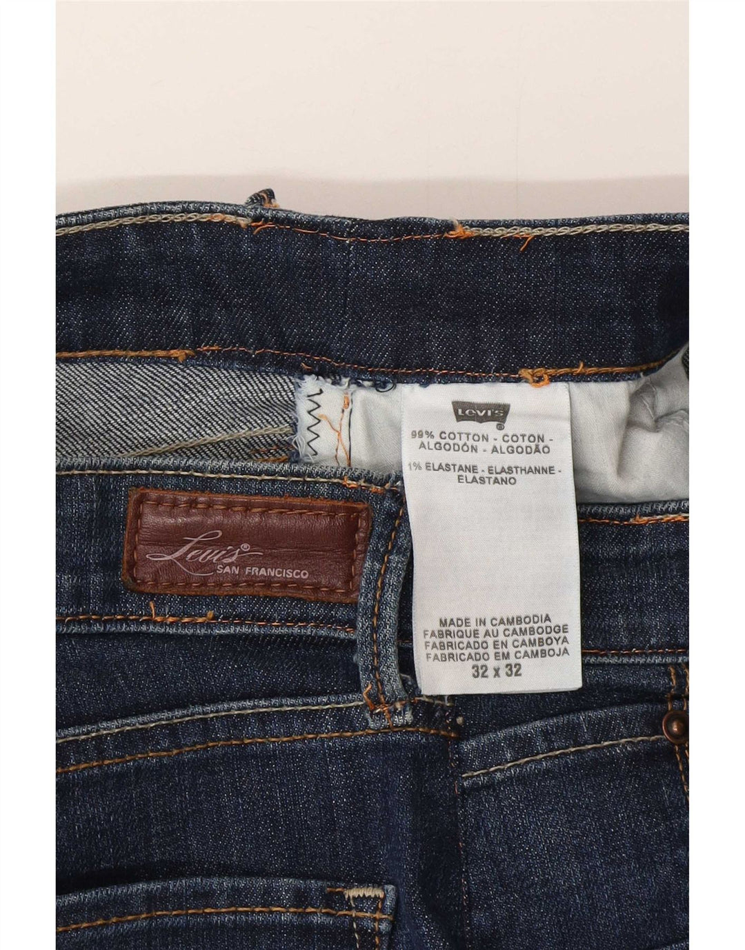 Levi's Vaqueros Bootcut Mujer W32 L32 Algodón Azul
