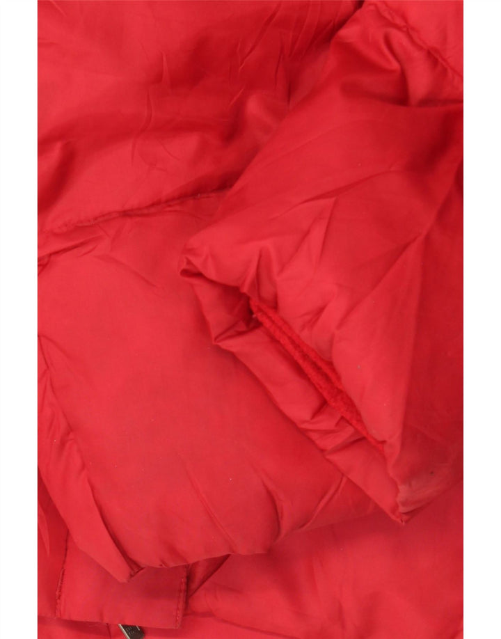 Eddie Bauer Chaqueta acolchada para mujer UK 46 Grande Poliéster rojo