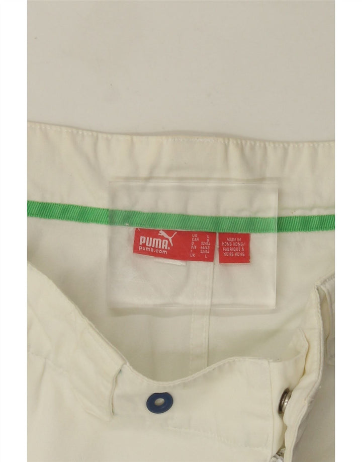 Puma Pantalones cortos chinos para hombre grande W34 blanco