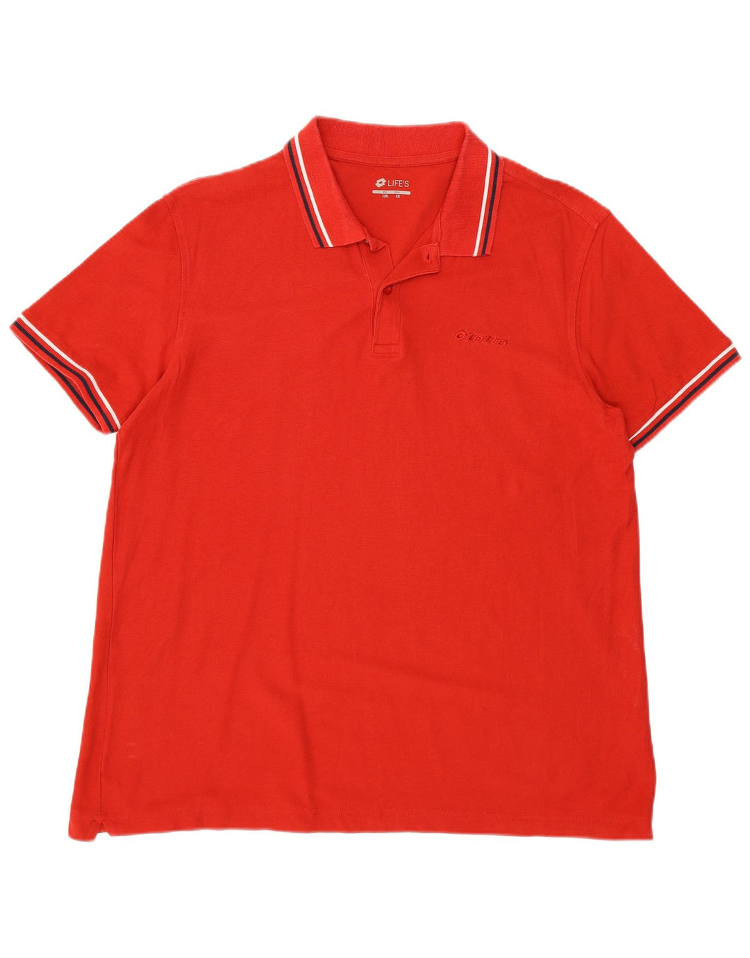 LOTTO Polo Hombre 2XL Algodón Rojo