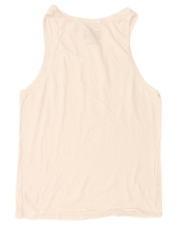 Calvin Klein Hombre Chaleco Top Medio Algodón Blanco