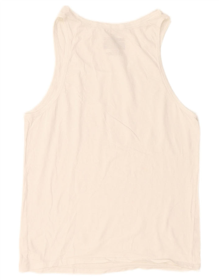 Calvin Klein Hombre Chaleco Top Medio Algodón Blanco