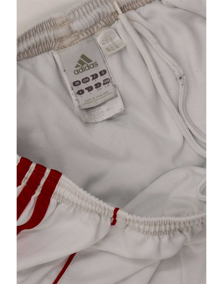Adidas Mens Climalite Sport Shorts Grande Blanco Poliéster