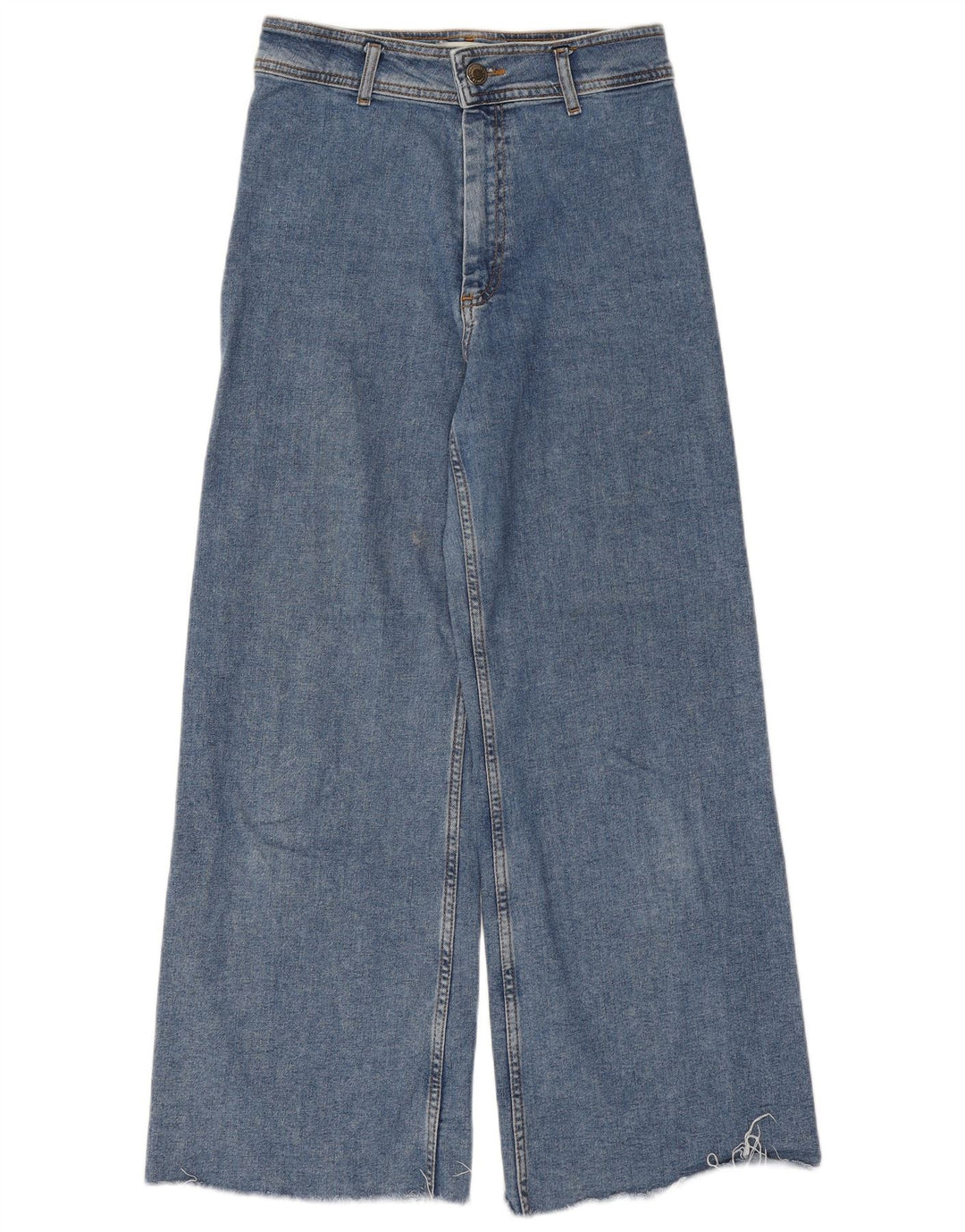 Zara Jeans De Pierna Ancha Para Mujer EU 40 Medium W30 L29 Azul