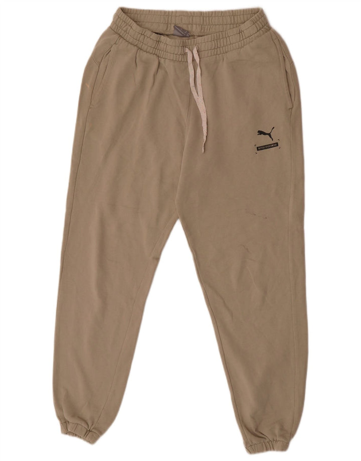 Pantalones De Chándal Puma Joggers De Algodón Beige Medio Hombre