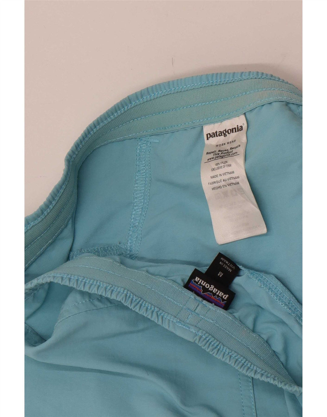 Shorts Deportivos Patagonia Hombre Nylon Azul Medio