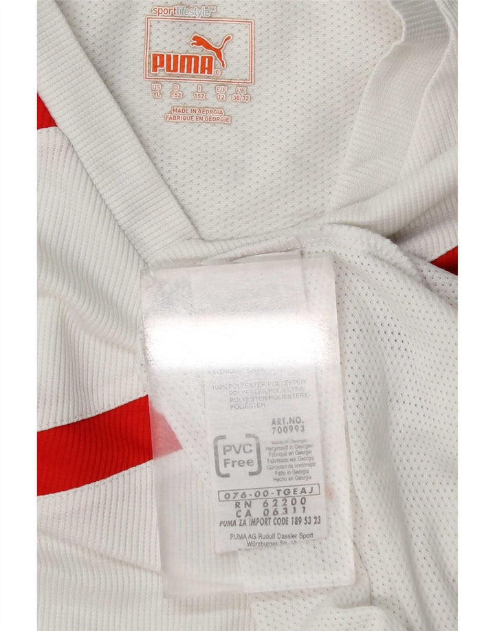Puma Camiseta gráfica para niño 11-12 años Blanco Colorblock Poliéster