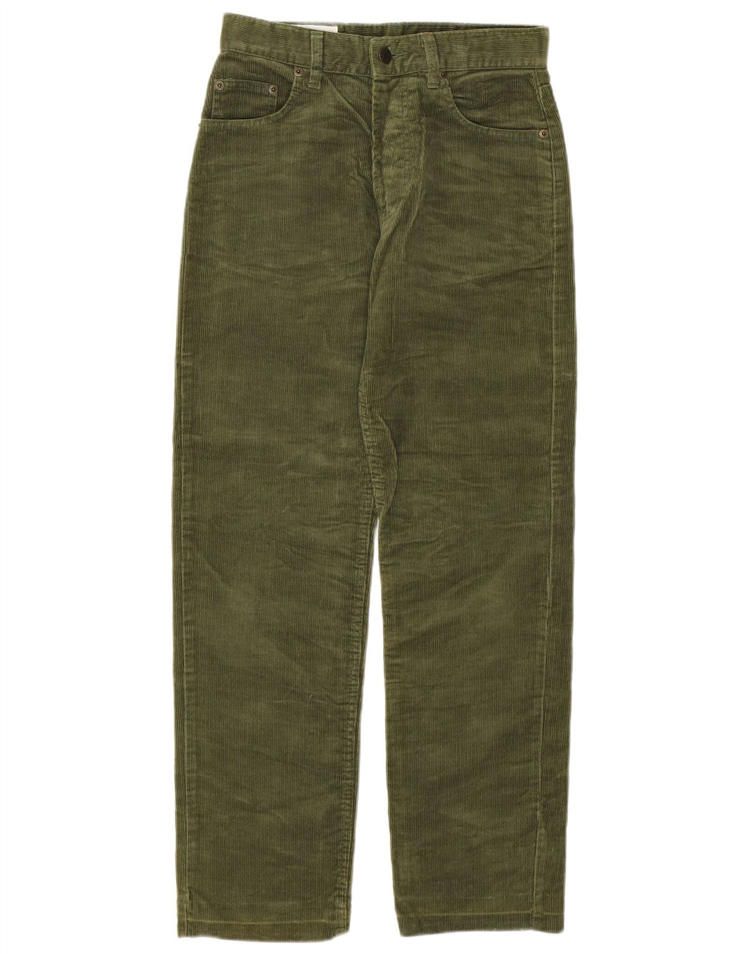 UNIFORM Pantalón recto de pana para mujer W29 L28 Algodón caqui