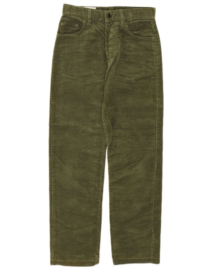 UNIFORM Pantalón recto de pana para mujer W29 L28 Algodón caqui