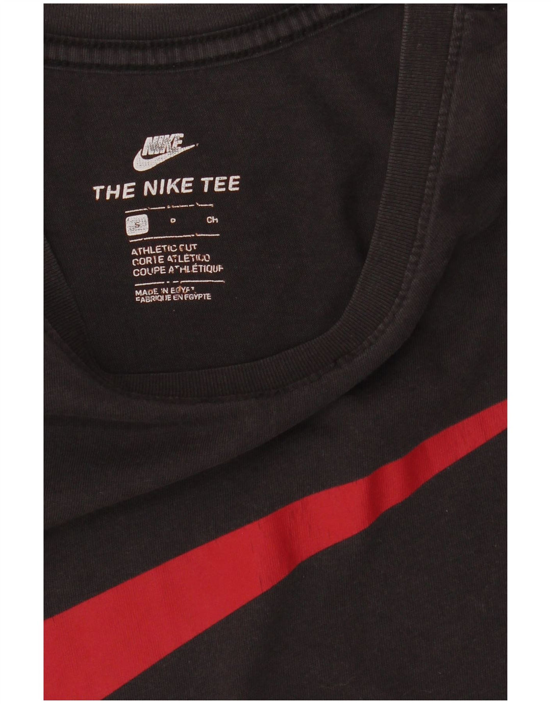 NIKE Camiseta gráfica de corte atlético para hombre, talla pequeña, color negro