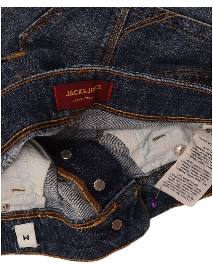 Jack & Jones Mens Shorts De Mezclilla Medio W32 Algodón Azul