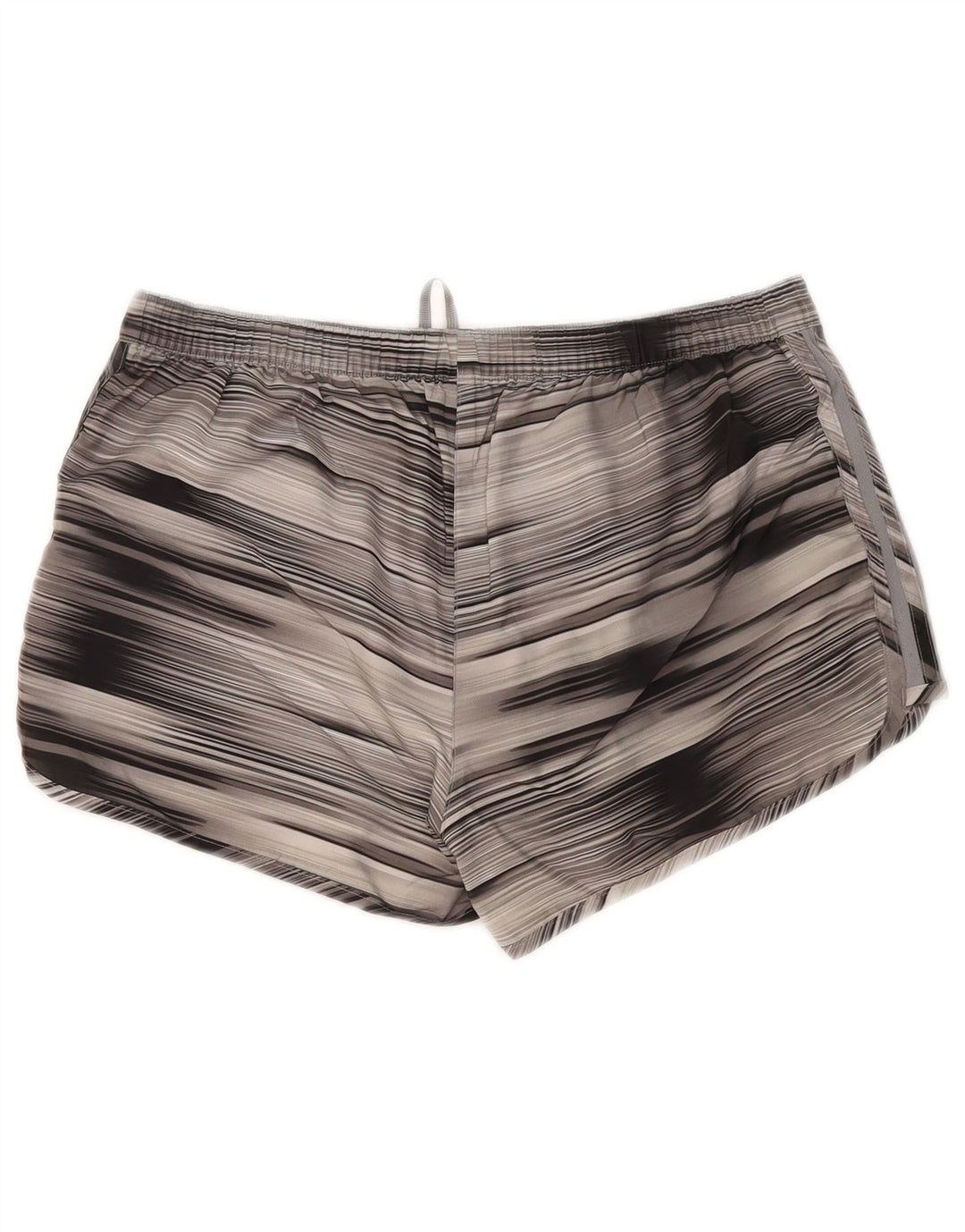 Adidas Mujer Climalite Sport Shorts UK 14 Poliéster a rayas gris medio