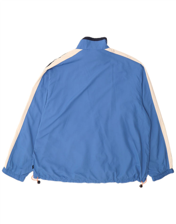 Asics Hombre Chándal Top Chaqueta 2XL Azul Colorblock Poliéster