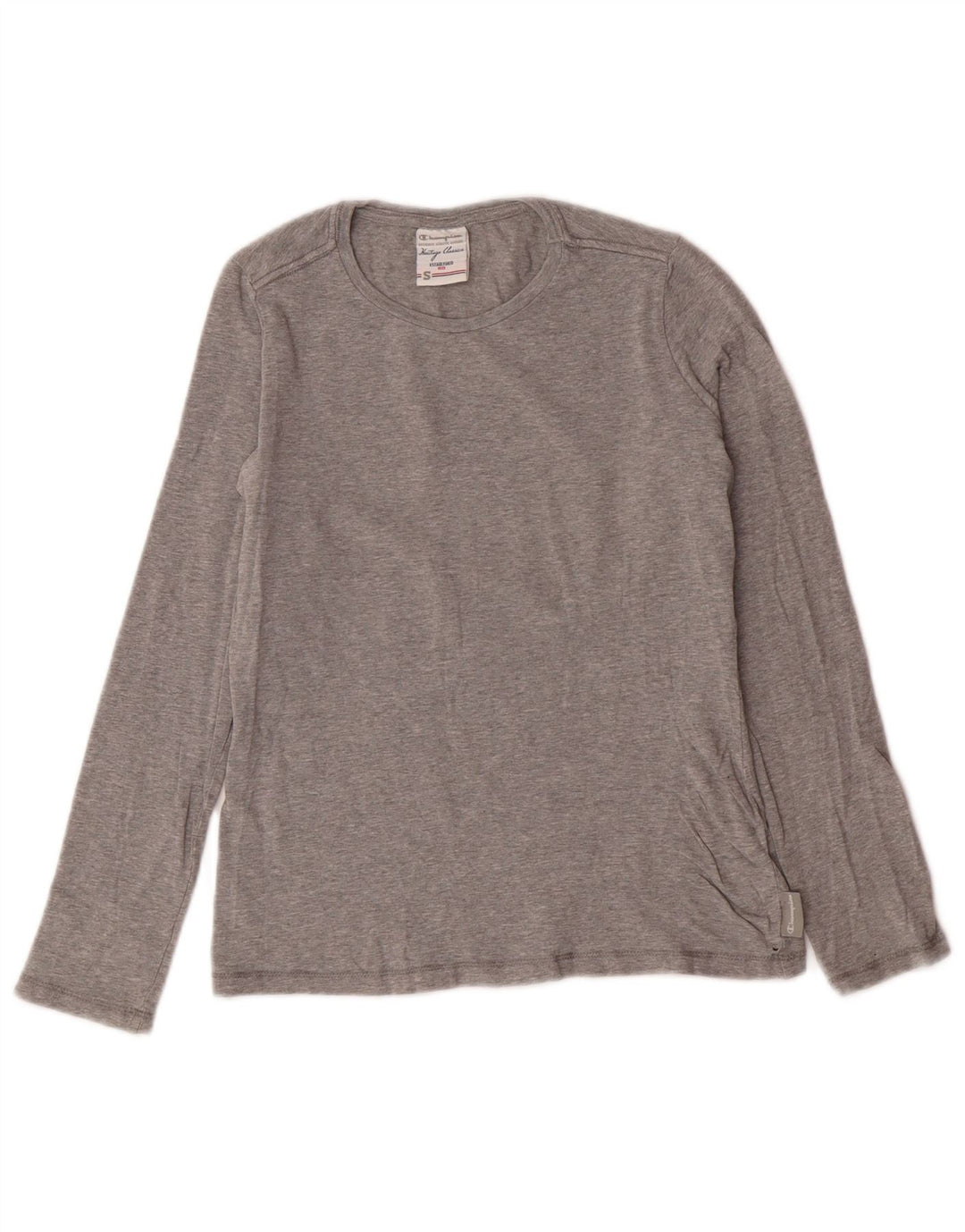 CHAMPION Mujer Heritage Classics Top Manga Larga UK 10 Small Gris