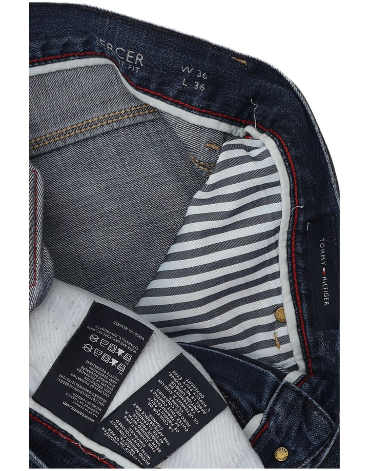 TOMMY HILFIGER Vaqueros rectos Mercer para hombre W36 L36 Algodón azul