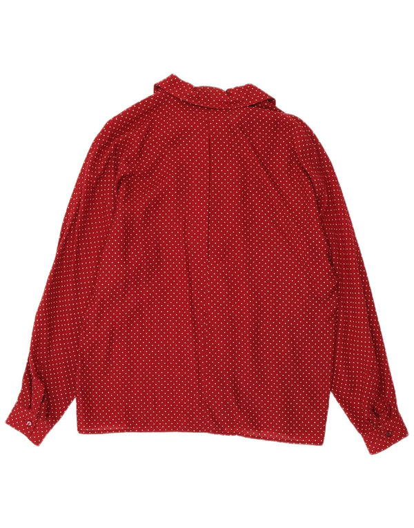 Nazareno Gabrielli Jersey Mujer IT 46 Grande Lana Manchada Roja